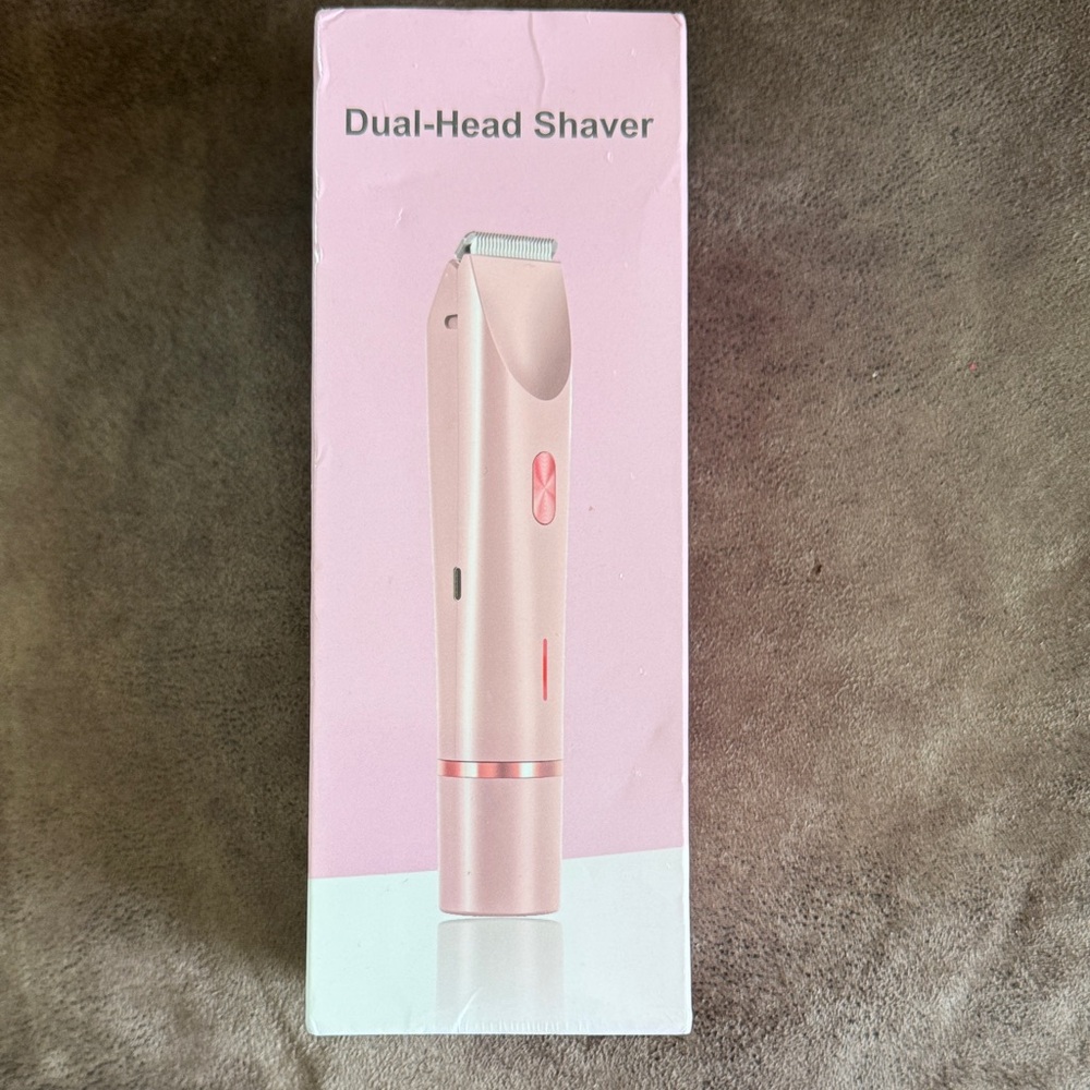 Dual-Head Pink Women's Electric Shaver